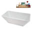 Baignoire autoportante 63 "avec drain interne Streamline-112235269