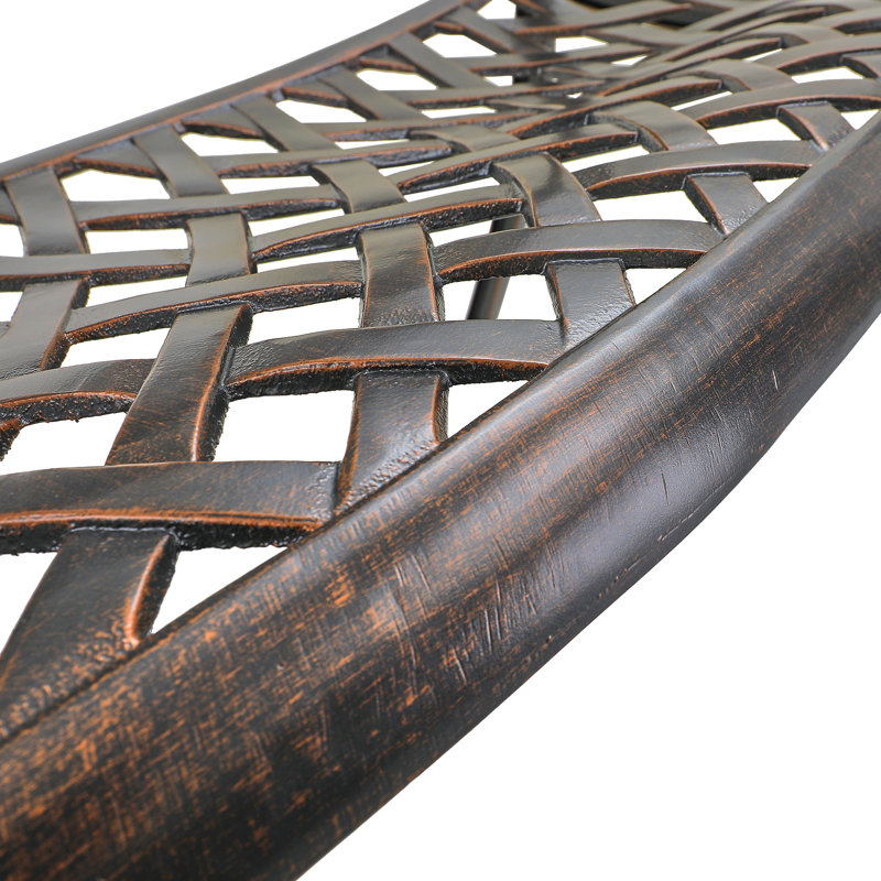 Banc de jardin en aluminium