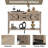 Console Table With Storage Drawers And Bottom Shelf-2013009729