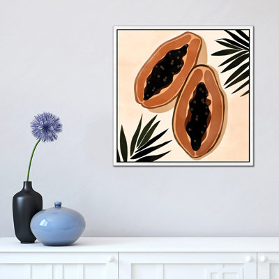 Papaya 1 Piece Wall Art on Canvas