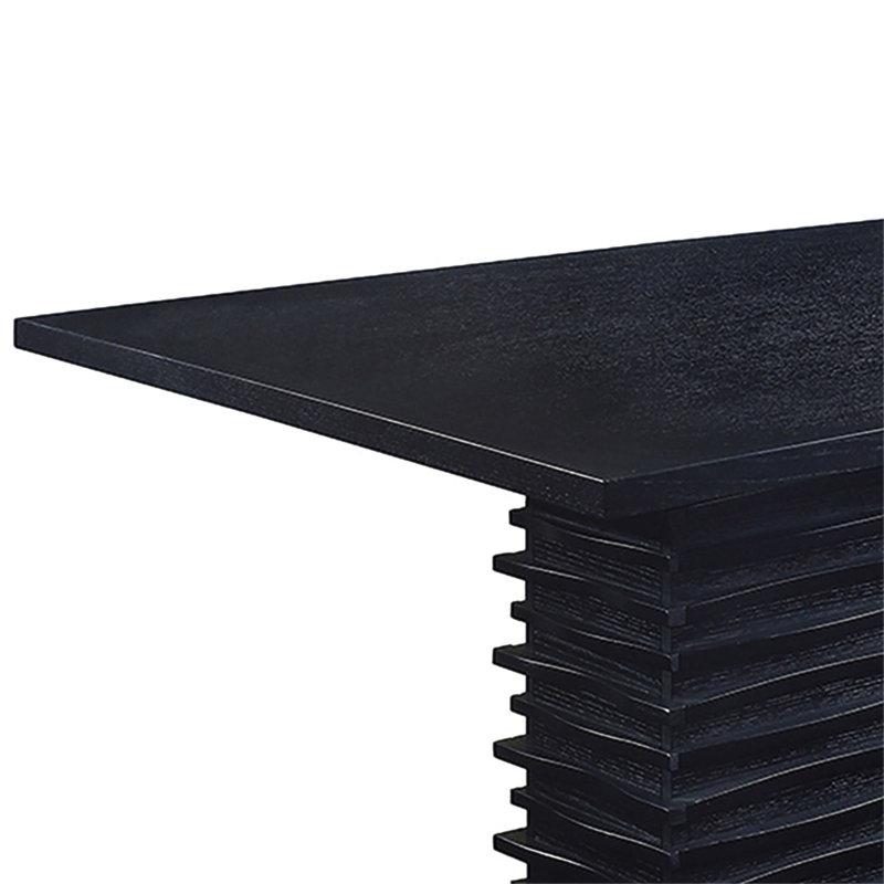 Monette Black Rectangle Dining Table