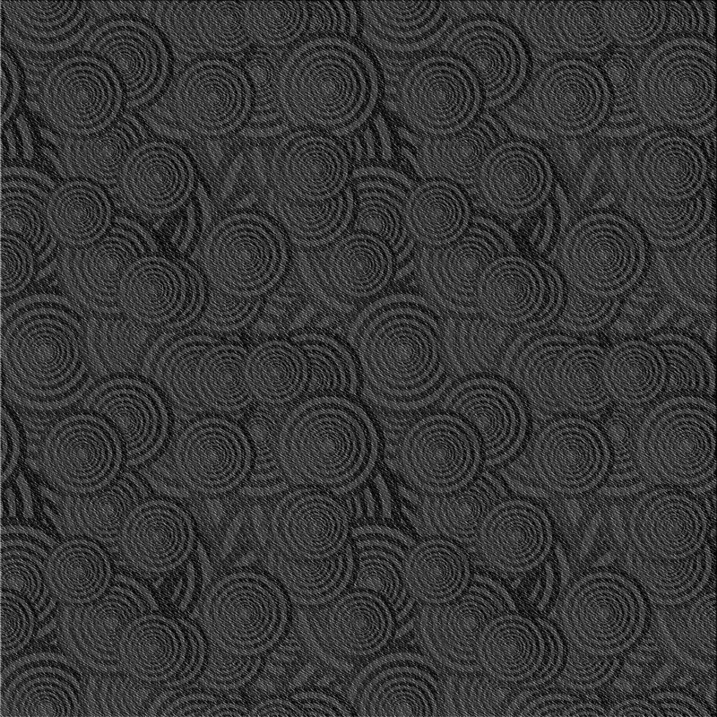Tapis noir à motifs géométriques, Rectangle 2 pi x 5 pi