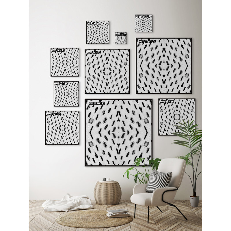 Without Friction - Painting on Canvas, 51cm H x 51cm W x 3.81cm D