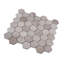 Textured Honeycomb Hexagon Marble Mosaic Tile-61195743
