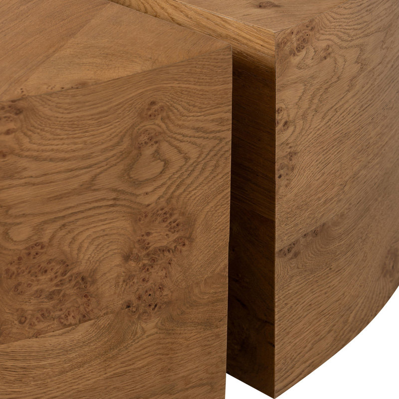 Rue Coffee Table-Barley Medium Burl Oak