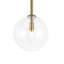 Lustre moderne 7 lumières en verre transparent
