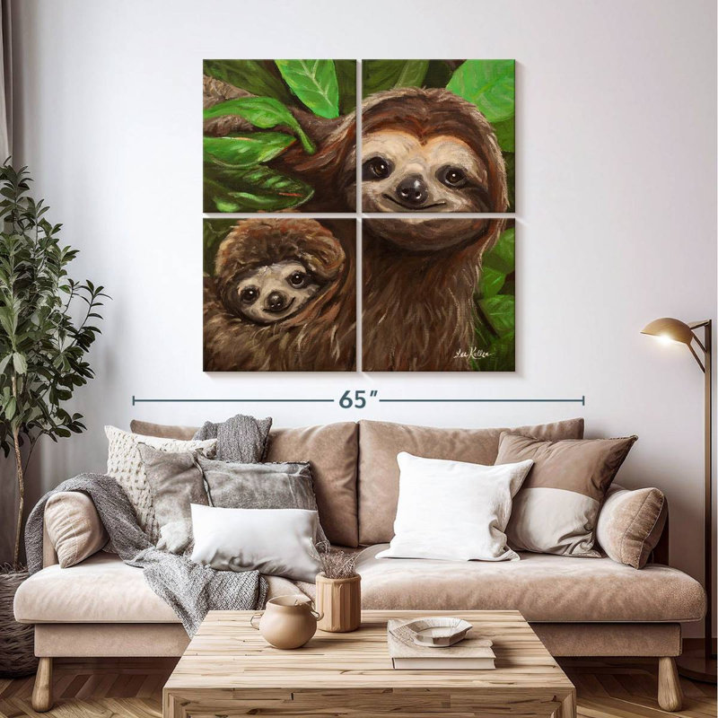 Brampt Sloth All Smiles, 45" H x 45" W
