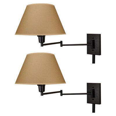 Bras pivotant 1 lumière noir derryn-Lee