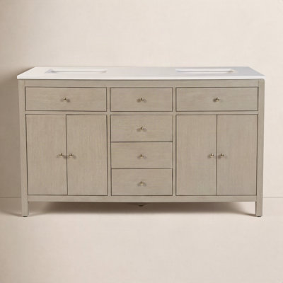 Celine 60" Acacia Double Bathroom Vanity