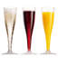 Paquet de 100 flûtes à champagne en plastique jetables 5 oz