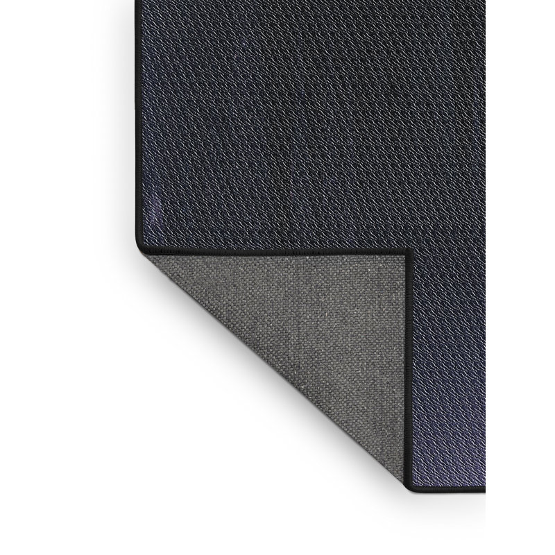 Tapis noir Power Loom, Rectangle 6 pi x 9 pi