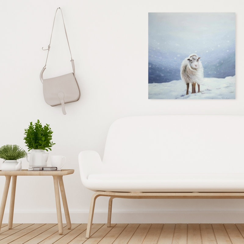 Toile de mouton à poils longs - Blue Mountains Rustic Home Decor, H 24 po x l 24 po
