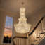 Lustre Empire en cristal à 27 lumières, à intensité variable et à niveaux multiples-1678118120