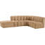 Isleen Upholstered Curved Sectional with Ottoman Reversible-89266674