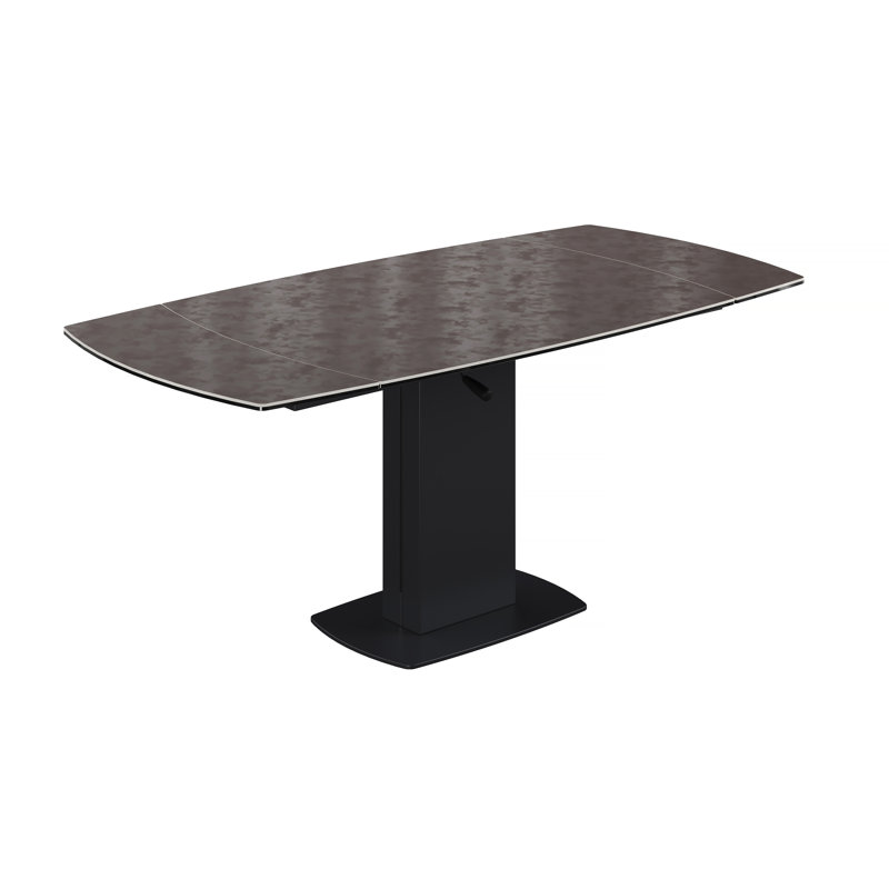 Blynn 120-180 cm Ceramic Extending Dining Table, Black
