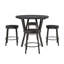 Table de salle à manger en bois avec 4 tabourets pivotants