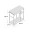 Antigo Computer Desk with Keyboard Tray-561114587