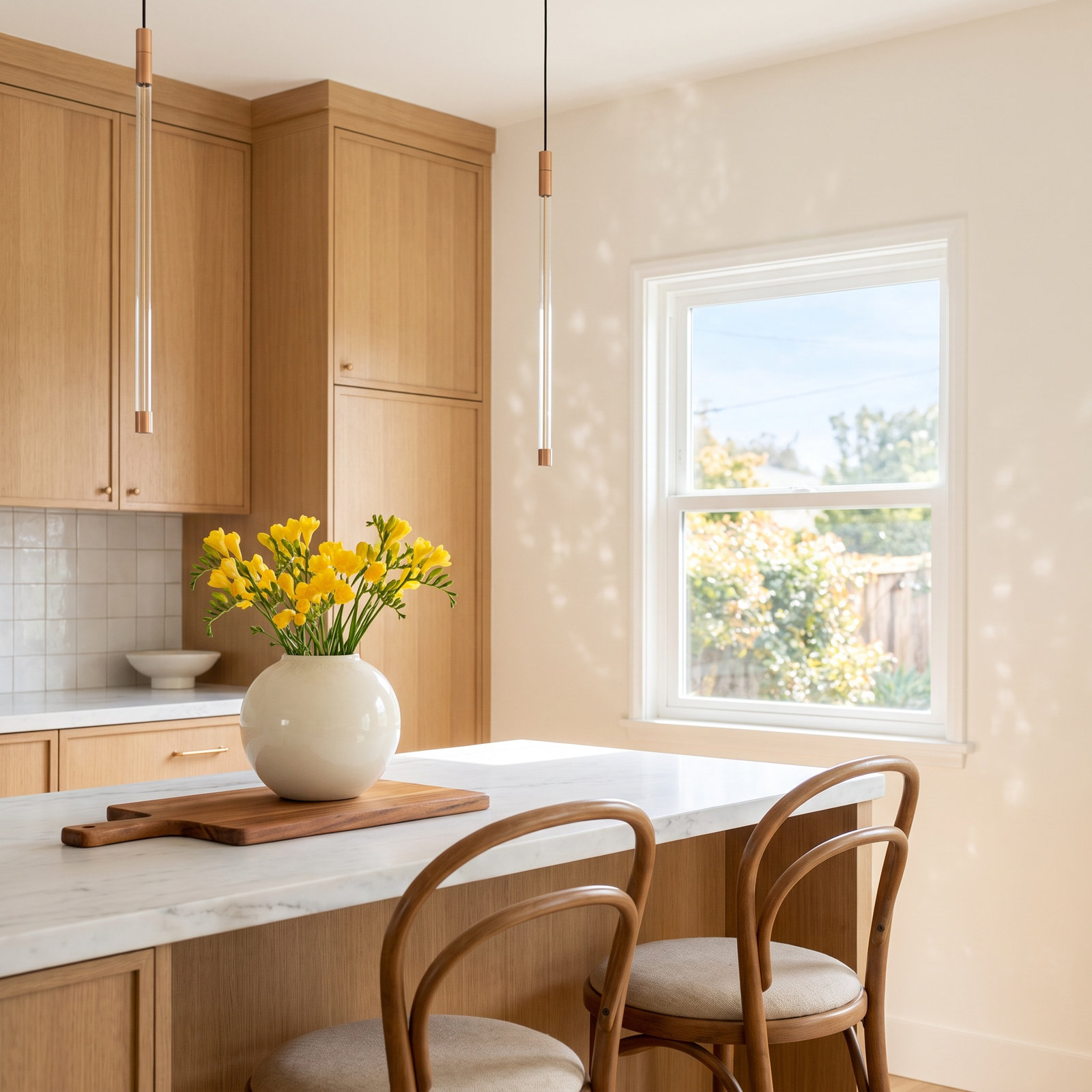 Motif Single Light Dimmable LED Pendant, 20.625" H x 0.75" W x 0.75" D