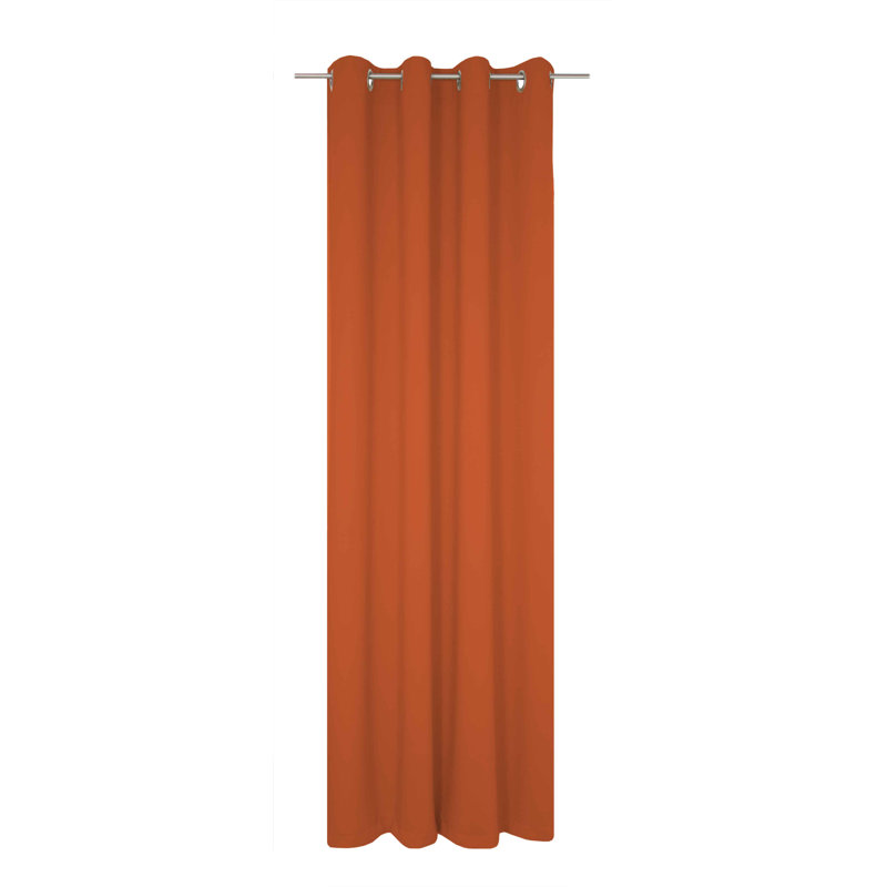 Polyester Blackout Grommet / Eyelet Curtain Panel, 142cm Width x 315cm Drop, Terra