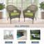 Chaise de patio à dîner avec coussins simple Watts-37026438-37026434