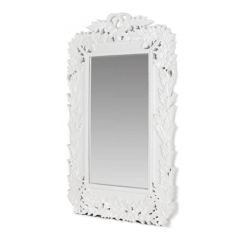 Laurelcrest Mirror, Soft Gold, Classic White