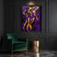 Abstrait art figuratif sur toile mauve 69-1260501876