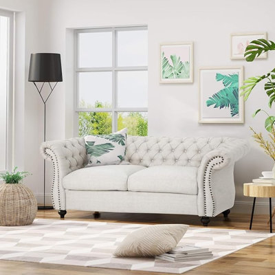 Christopher Knight Home Karen Traditional Chesterfield Loveseat Sofa