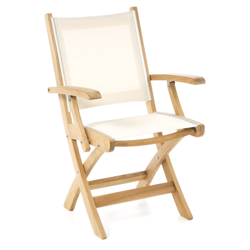 St. Tropez Outdoor Teak Dining Armchair, Slate