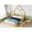 Lit plateforme en bois avec garde-corps et 2 tiroirs Wood House