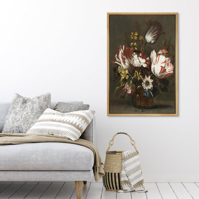 " Baroque Splendor Floral Luxurious Tulip And Rose Still Life Illustrations Rustic French Country "