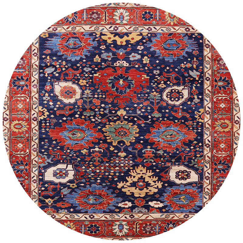 Oriental Indoor Rug, Round 8'