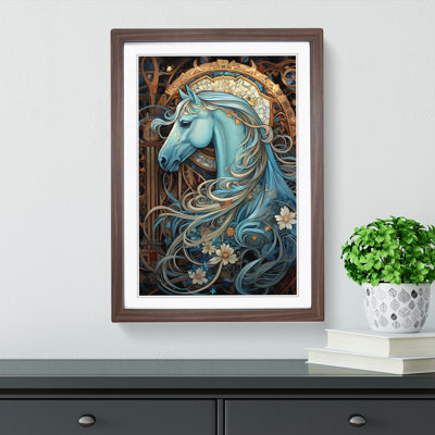 Horse Nouveau No.2 - Framed Print