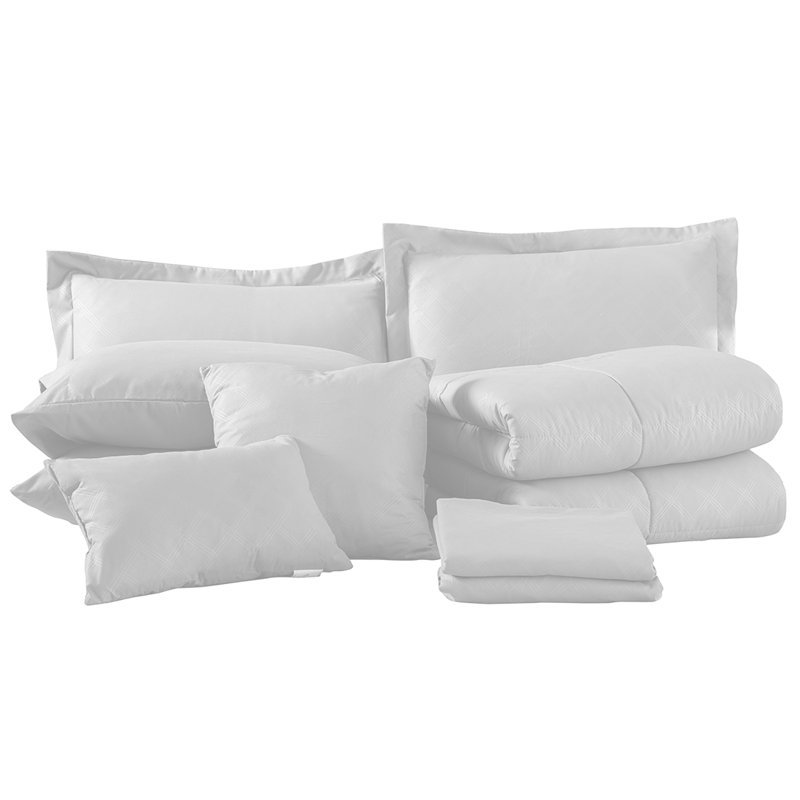 Dinardo Comforter, White, Twin Comforter + 7 Additional Pieces