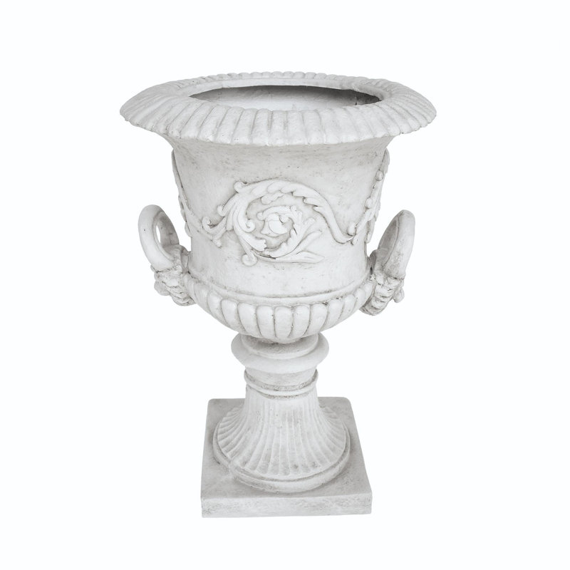 Mgo Garden Urn Planter, Antique White