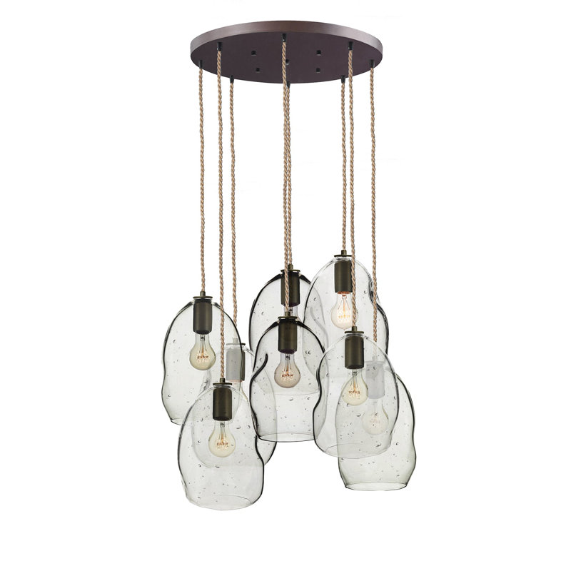Bubble 8 - Light Chandelier, Bronze, 100" H x 24" W x 24" D, LED