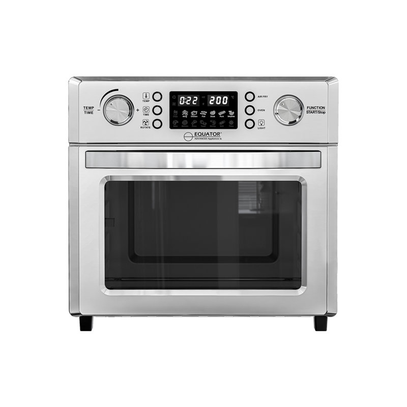 Equator Countertop 5-in-1 Air Fryer+Convection+Pizza+Grill+Dehydrator Stainless