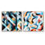 Monochromes - Ensemble de 2 collages carrés à formes abstraites-101845814-101845816