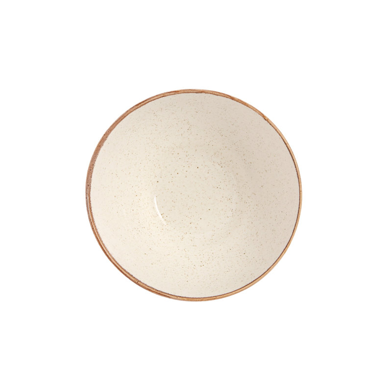 Beige Porcelain 3-Piece Dinnerware Set, Service for 1