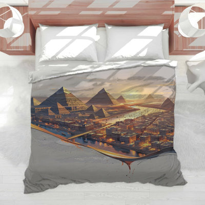 Édredon Pyramids At Sunset