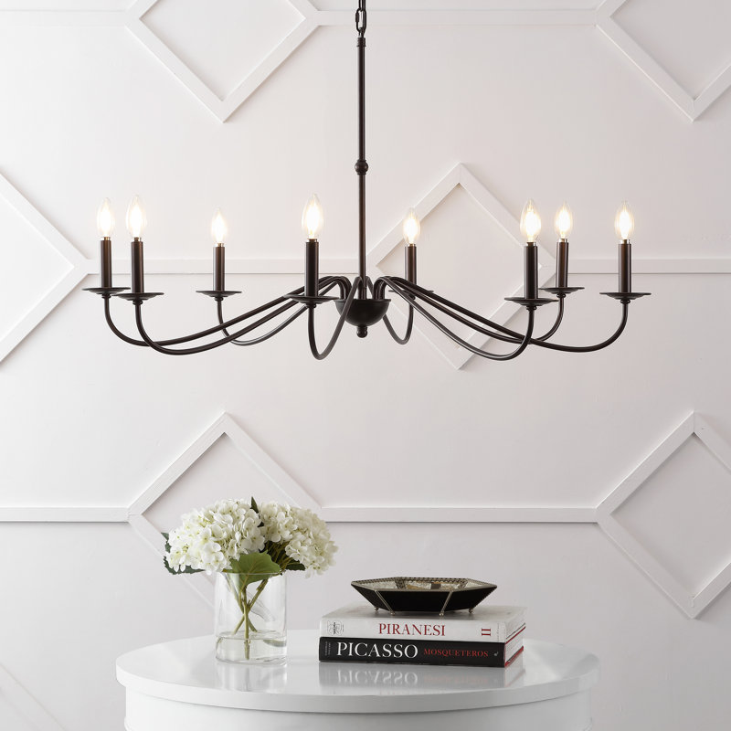 Lustre Wicklow Bohemian Farmhouse, Bronze frotté à l'huile, H 22,5 po x l 40 po x P 40 po