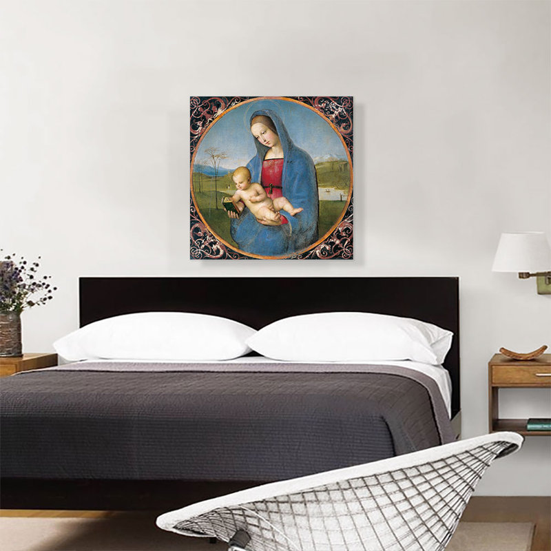 «The Madonna Conestabile, Madonna with Child 1502» par Raphael, reproduction d'art sur toile tendue