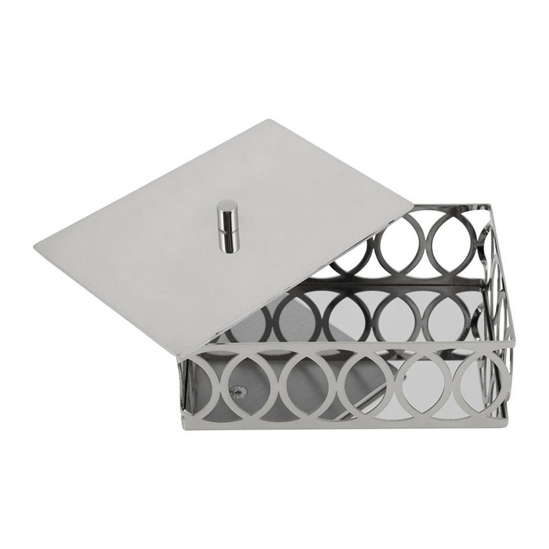 New York Bathroom Storage Container, Chrome Plated