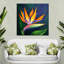 Fleur exotique d'oiseau du paradis sur toile-250156344