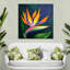 Fleur exotique d'oiseau du paradis sur toile-250156346