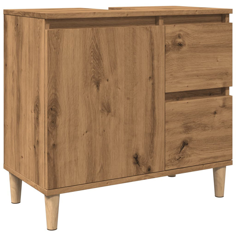 Roumena 65cm Single Bathroom Vanity Base Only, Artisan Oak