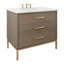 Rift White Oak Three-Drawer Single Bath Vanity-594554514-594554516-595194207