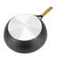 Oster Abbottsford 11 Inch Nonstick Round Aluminum Wok in Black