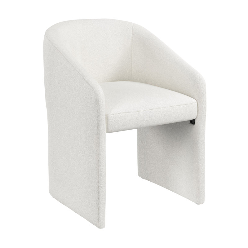 Chaise de bureau demi-tonneau à dossier moyen, mobilier de bureau personnel