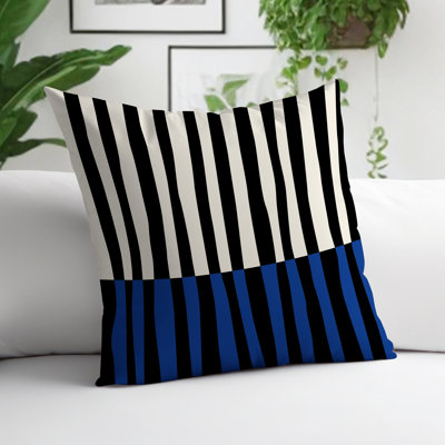 Coussin décoratif réversible intérieur / extérieur en polyester filé Humphrey
