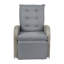 Fauteuils inclinables en osier de rotin pour l'intérieur et l'extérieur avec tables d'appoint rabattables-906040768-906040775